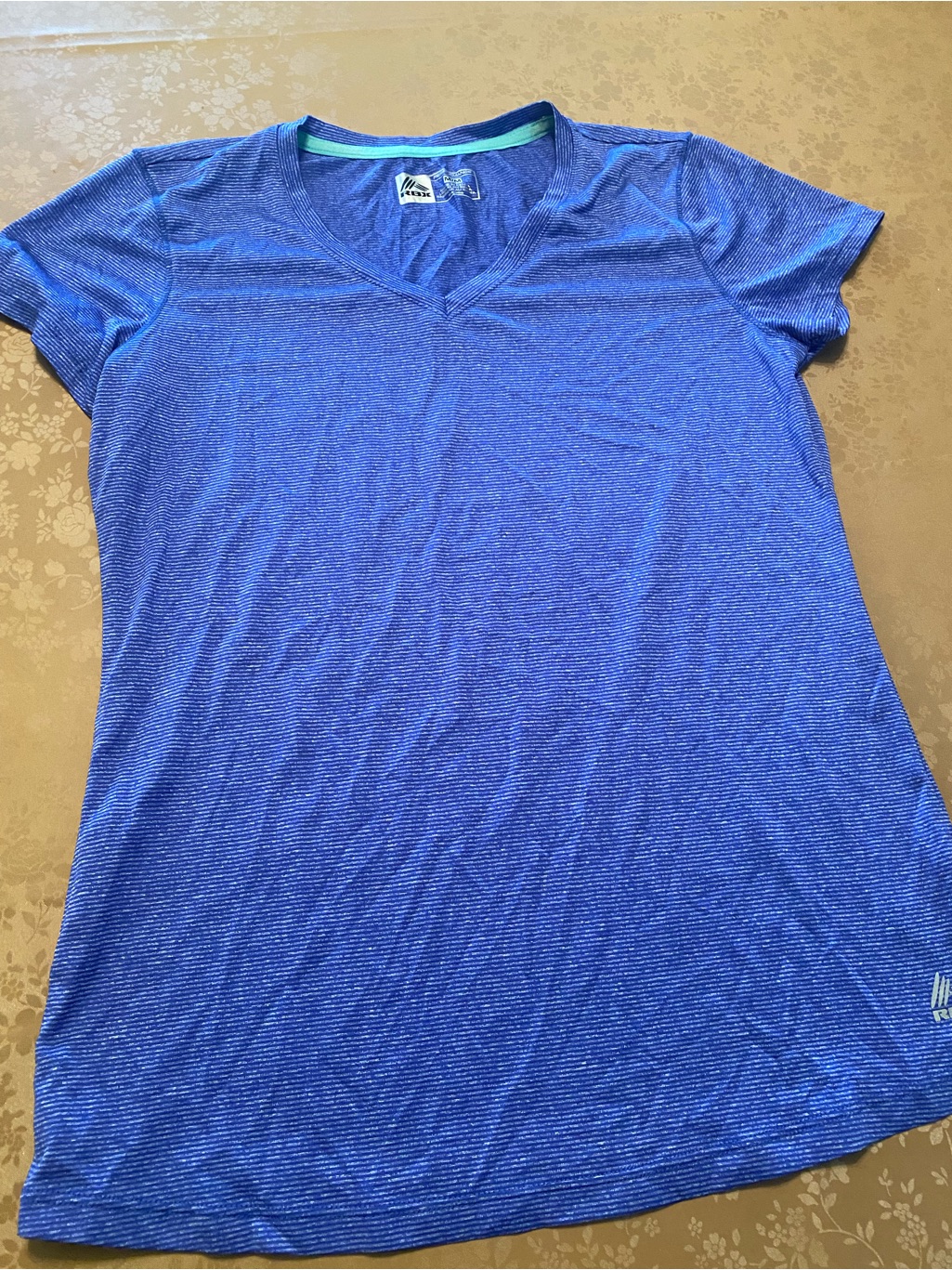 Rbx Purple Heather V-Neck Performance Tee